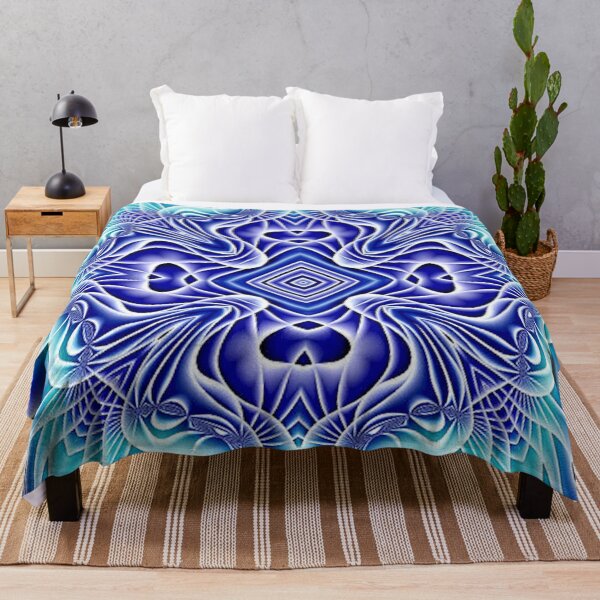 Item preview, Blue White Sacred Patterns designed and sold by mittie101.