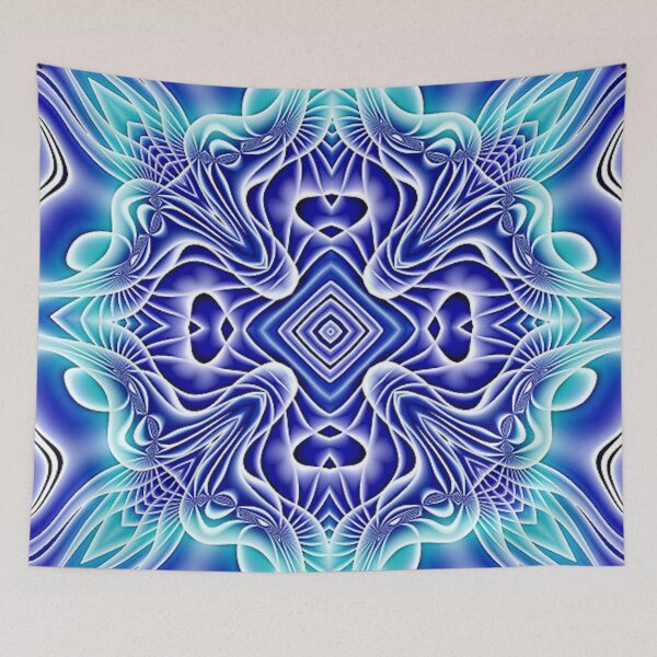Item preview, Blue White Sacred Patterns designed and sold by mittie101.