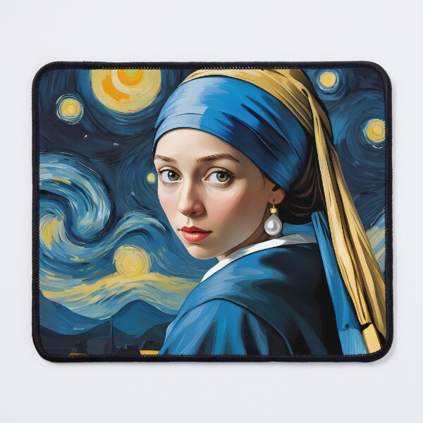 Item preview, Dutch Masters Pearl earrings girl Serie A-4 designed and sold by MastersInColor.