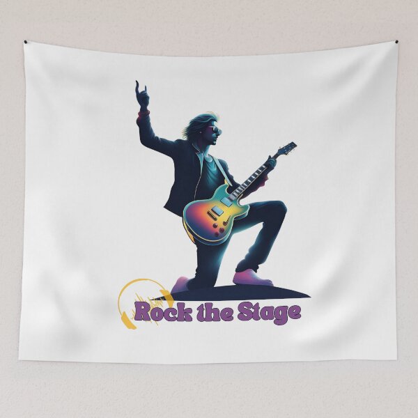 Item preview, Unisex Apparel - 'Rock the Stage' Slogan Art Custom Design designed and sold by Designer-Haven.