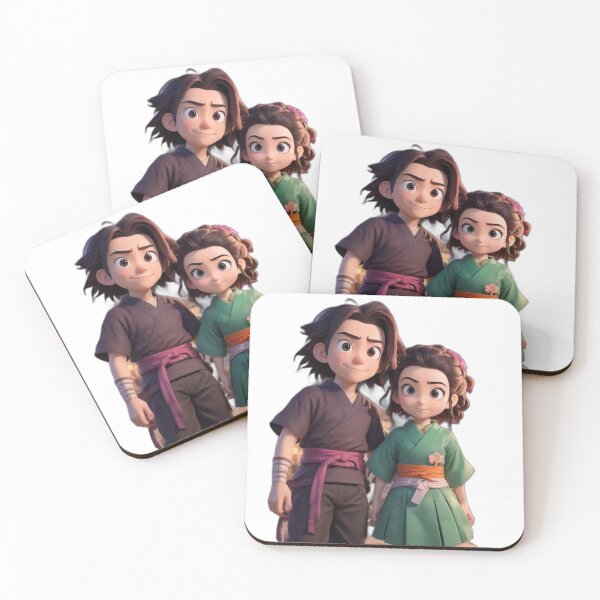 Item preview, Adventurous Animated Duo in Traditional Attire designed and sold by Wannaprasert.