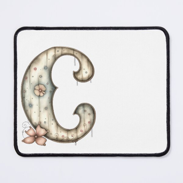 Item preview, Fancy Fantasy Letter C Grunge Style Monogram designed and sold by FernLiz.