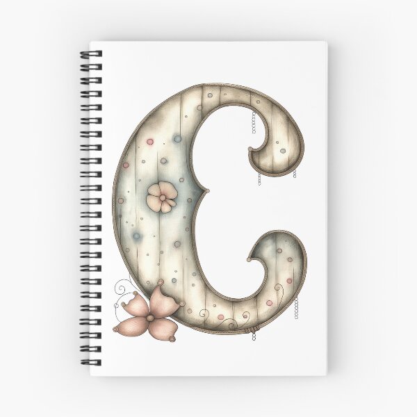 Item preview, Fancy Fantasy Letter C Grunge Style Monogram designed and sold by FernLiz.