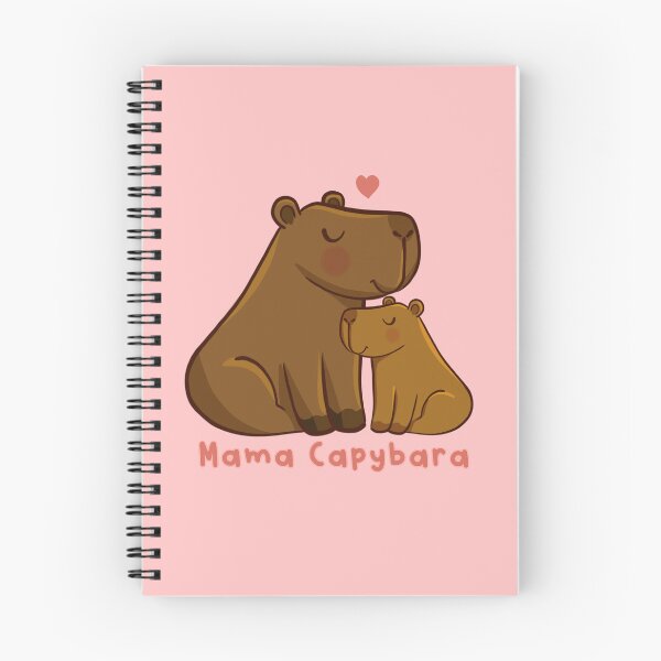 Item preview, Mama Capybara and baby Cute Capybara family designed and sold by camilacarvalho.