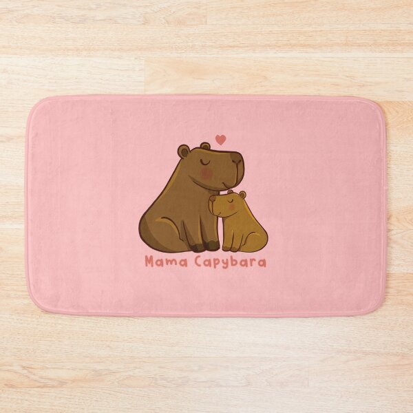 Item preview, Mama Capybara and baby Cute Capybara family designed and sold by camilacarvalho.