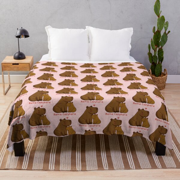 Item preview, Mama Capybara and baby Cute Capybara family designed and sold by camilacarvalho.