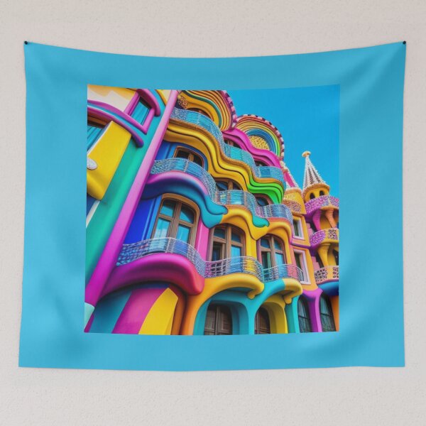 Item preview, Facades of a city in Gaudi style designed and sold by AnnabellaRh.