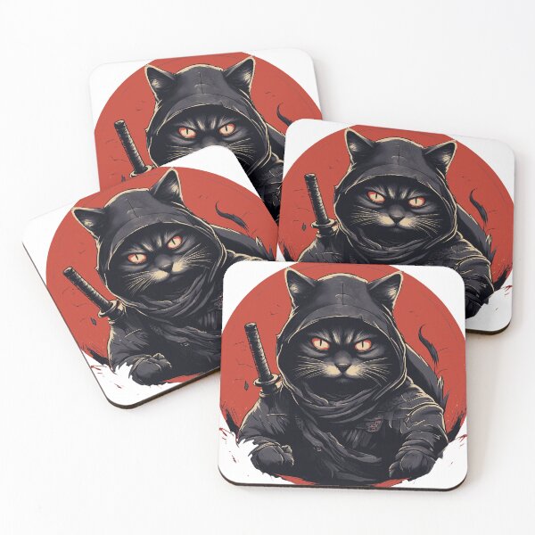 Item preview, Ninja Cat - The Feline Stealth Master designed and sold by JoLew13.