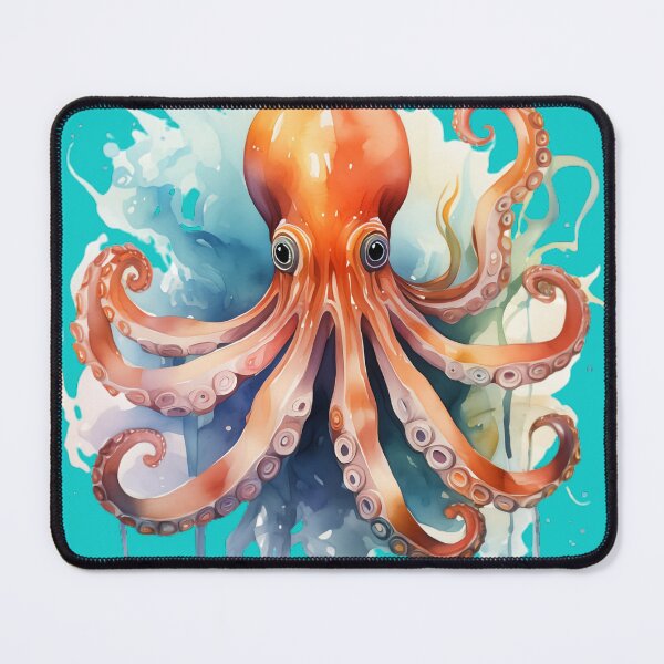 Item preview, Ocean Octopus Watercolor designed and sold by BeachBreezyVA.