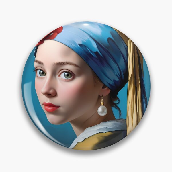 Item preview, Dutch Masters Pearl earrings girl Serie A-2 designed and sold by MastersInColor.