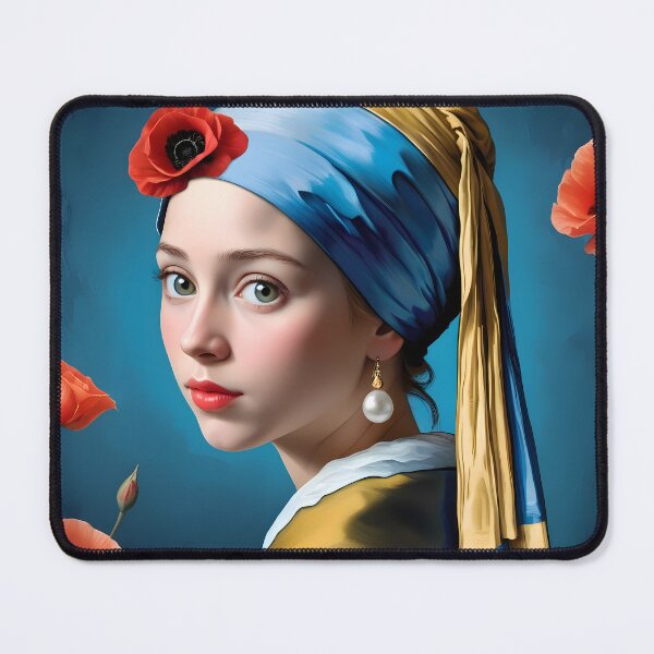 Item preview, Dutch Masters Pearl earrings girl Serie A-2 designed and sold by MastersInColor.