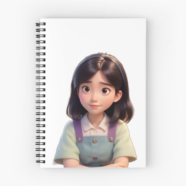 Item preview, Charming Animated Girl in Overalls designed and sold by Wannaprasert.