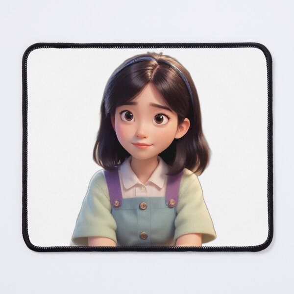 Item preview, Charming Animated Girl in Overalls designed and sold by Wannaprasert.