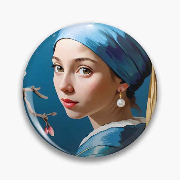 Item preview, Dutch Masters Pearl earrings girl Serie A-1 designed and sold by MastersInColor.