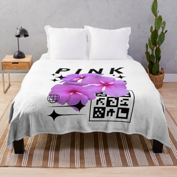 Item preview, Pink Flowers with Black Text designed and sold by AveryZi.