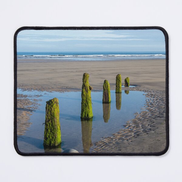 Item preview, Moss-covered Beach Groynes at Westward Ho designed and sold by twymanphoto.