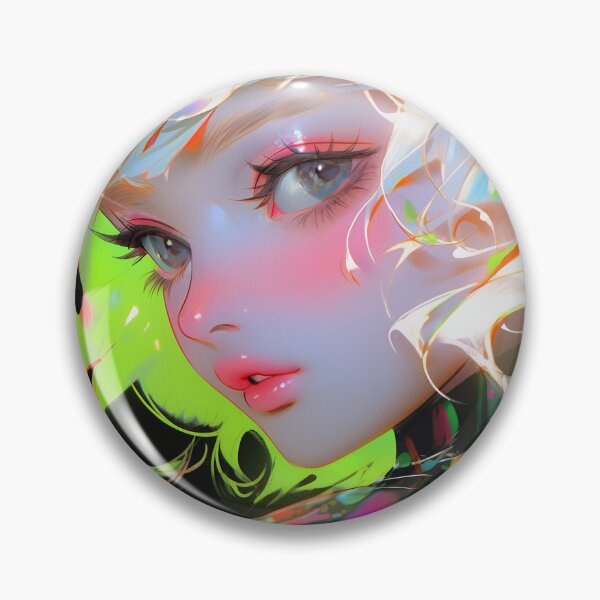 Item preview, Luminescent Glossy Anime Girl designed and sold by bubblegoth.