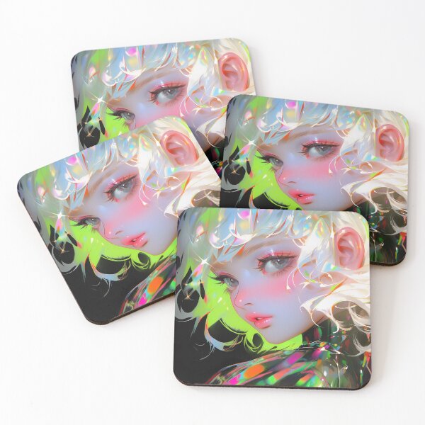 Item preview, Luminescent Glossy Anime Girl designed and sold by bubblegoth.