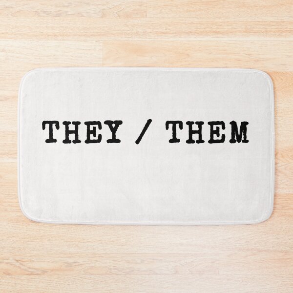Item preview, They / Them - LGBTQIA+ Support, Nonbinary Pronouns designed and sold by SuchWowDesign.