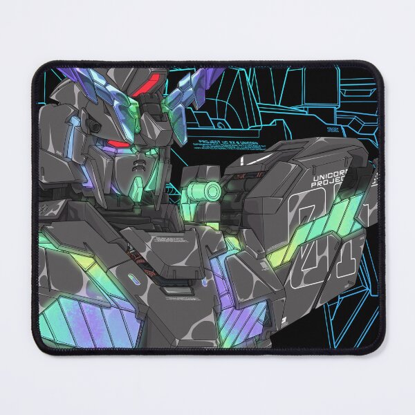 Item preview, Black and Cool Pastel Unicorn Gundam Design | Unique Anime Artwork designed and sold by deveerei.