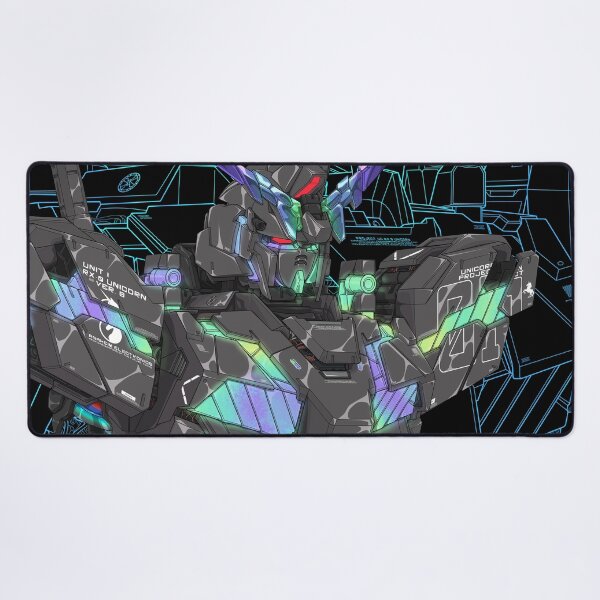 Item preview, Black and Cool Pastel Unicorn Gundam Design | Unique Anime Artwork designed and sold by deveerei.