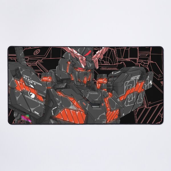 Item preview, Black and Red Unicorn Gundam Design | Bold Anime Artwork designed and sold by deveerei.
