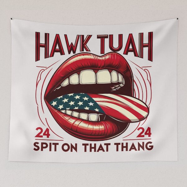 Item preview, Patriotic American Flag Tongue hawk tuah designed and sold by zoughlal.