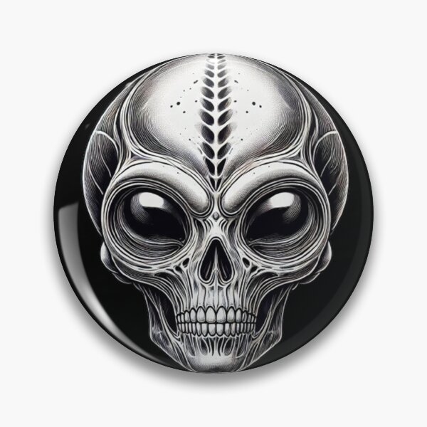 Item preview, Alien Skull 21 designed and sold by LaNadaYFundante.