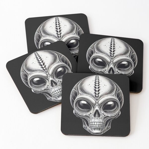 Item preview, Alien Skull 21 designed and sold by LaNadaYFundante.