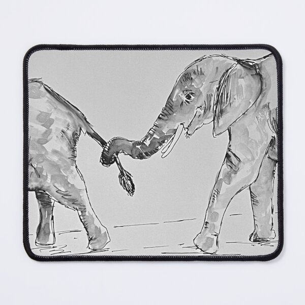 Item preview, elephants hold hands designed and sold by acrylicsandink.