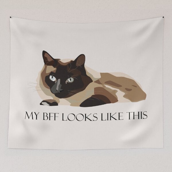 Item preview, My BFF Siamese Cat designed and sold by alexiia54.