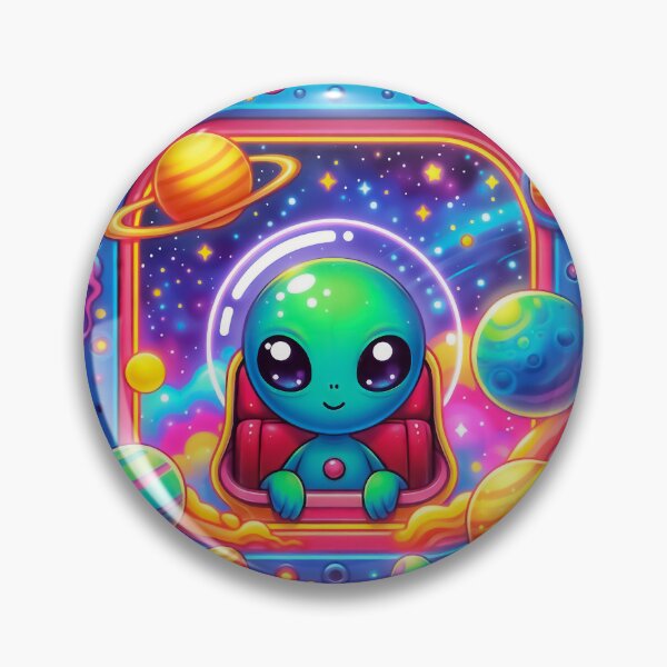 Item preview, Green Baby Alien- Greetings from the orbit  designed and sold by TheLandsOfMagic.