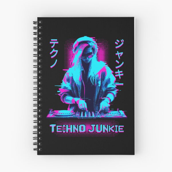 Item preview, Techno Junkie - Rave DJ Music - Turntable Life designed and sold by Urban-Alien.