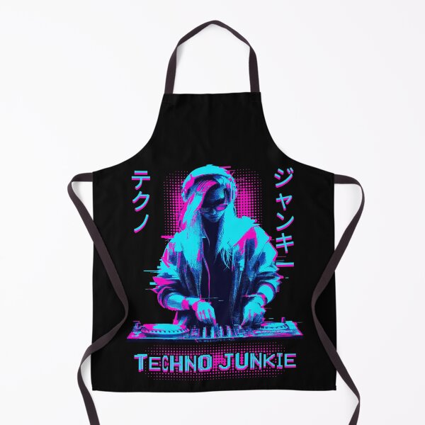 Item preview, Techno Junkie - Rave DJ Music - Turntable Life designed and sold by Urban-Alien.