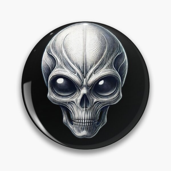 Item preview, Alien Skull 23 designed and sold by LaNadaYFundante.