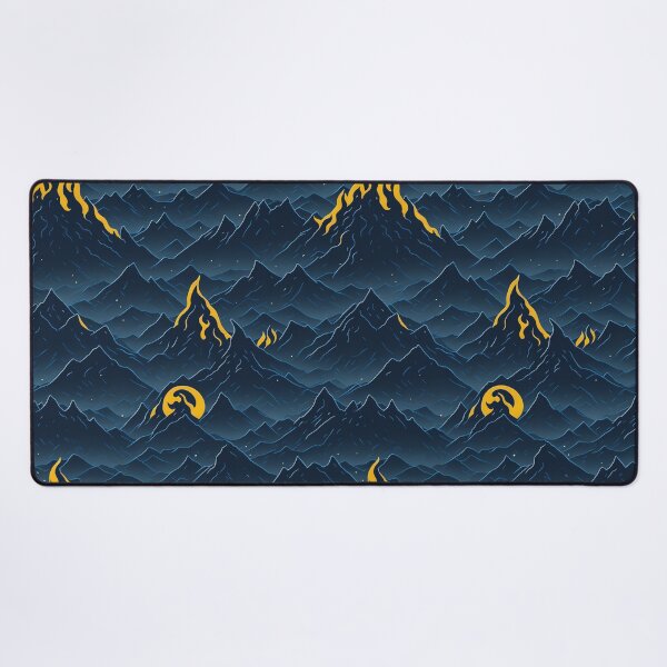 Item preview, Golden Moonrise Over Mountain Peaks designed and sold by Daniel Haddad.