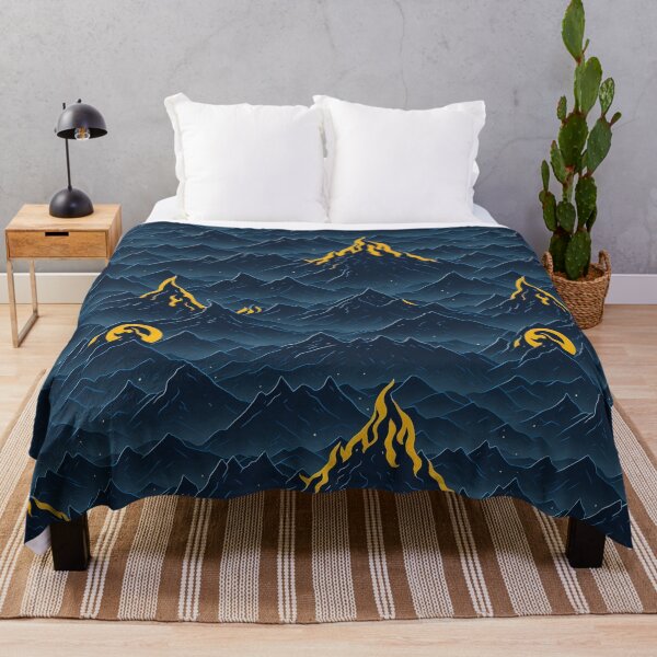 Item preview, Golden Moonrise Over Mountain Peaks designed and sold by Daniel Haddad.