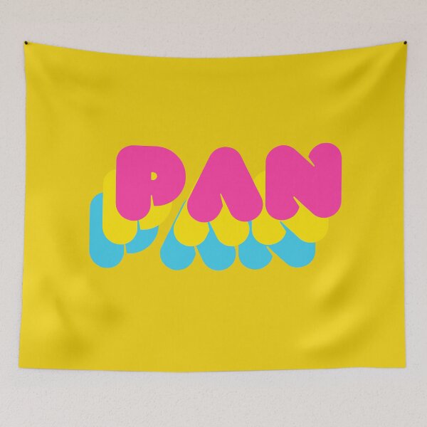Item preview, PAN - LGBTQIA+ Support, Pansexual Flag Colors designed and sold by SuchWowDesign.