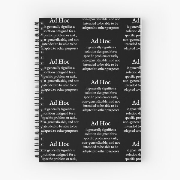 Item preview, A:Ad Hoc:English:White Text:Latin designed and sold by WearYourWords.