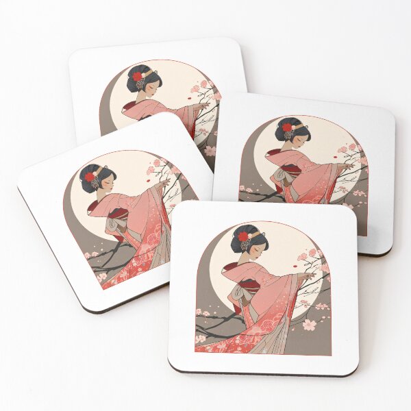 Item preview, Serene Geisha Portrait designed and sold by Mechanical-Artt.