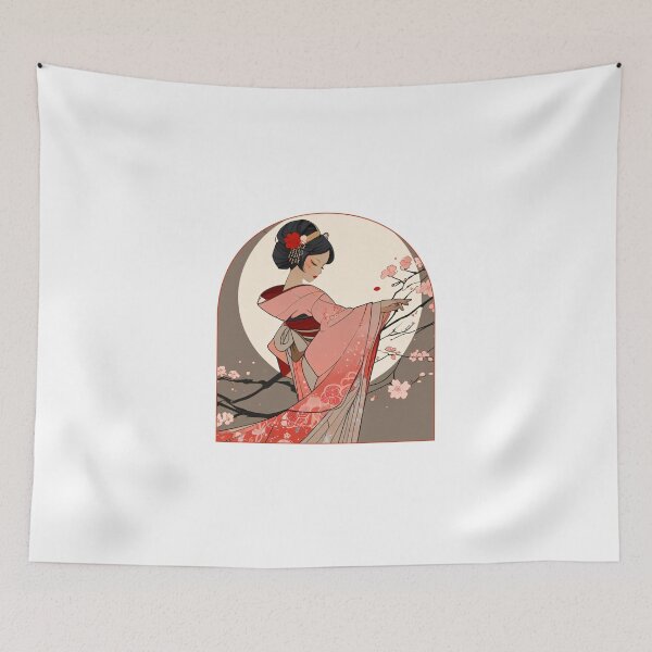 Item preview, Serene Geisha Portrait designed and sold by Mechanical-Artt.