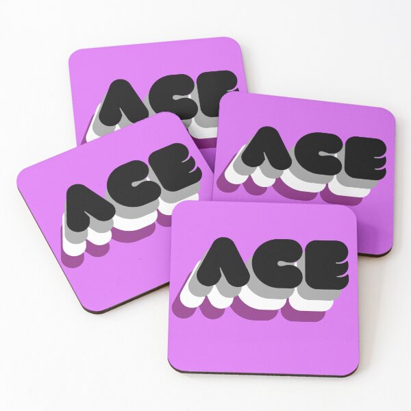 Item preview, ACE - LGBTQIA+ Support, Asexual Flag Colors designed and sold by SuchWowDesign.