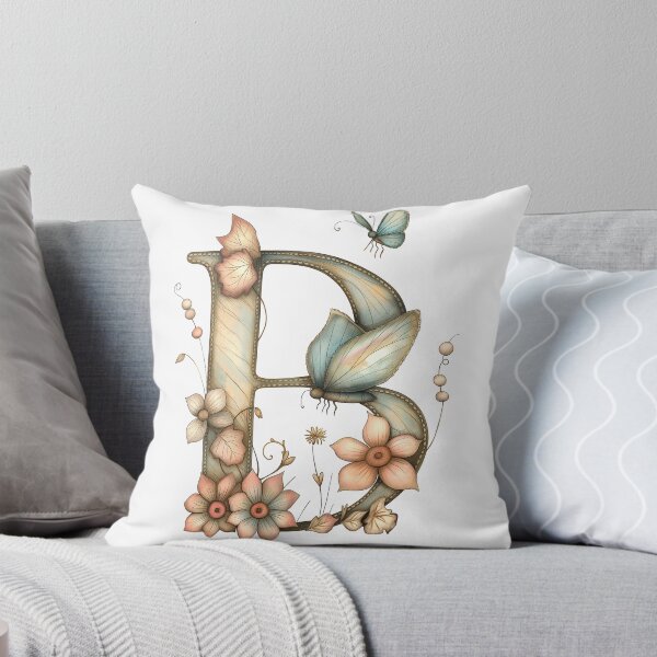 Item preview, Fantasy Letter B, Grunge Style, Monogram, Watercolors designed and sold by FernLiz.