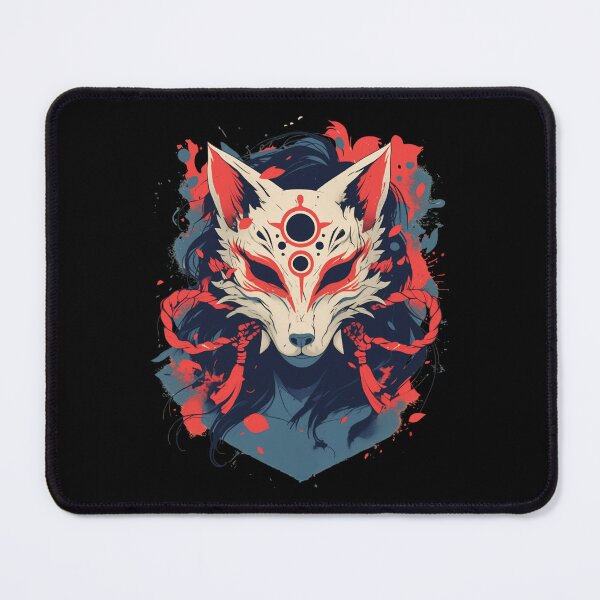Item preview, Japanese demon mask AKM_12 designed and sold by NoNeed4InK.