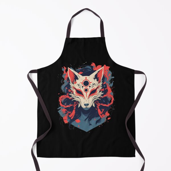 Item preview, Japanese demon mask AKM_12 designed and sold by NoNeed4InK.