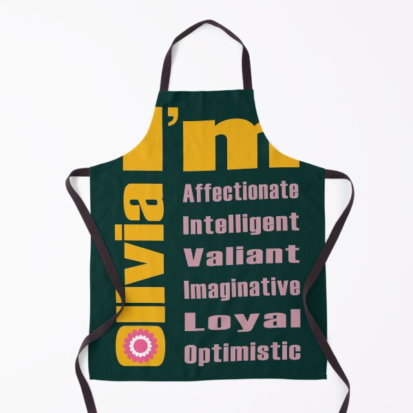 Item preview, Olivia: Name Design with Positive Adjectives - Fresh Color Update designed and sold by JohanSD.