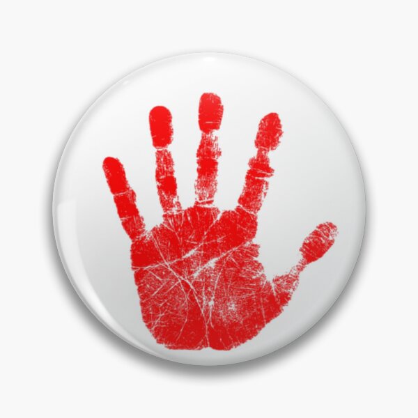 Item preview, bloody hand designed and sold by IPRINTUA.