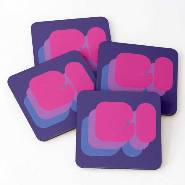 Item preview, BI - LGBTQIA+ Support, Bisexual Flag Colors designed and sold by SuchWowDesign.