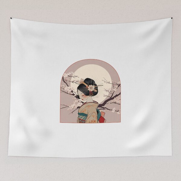 Item preview, Elegant Geisha Portrait designed and sold by Mechanical-Artt.