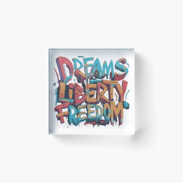 Item preview, Dreams Liberty Freedom designed and sold by artistmagicshop.